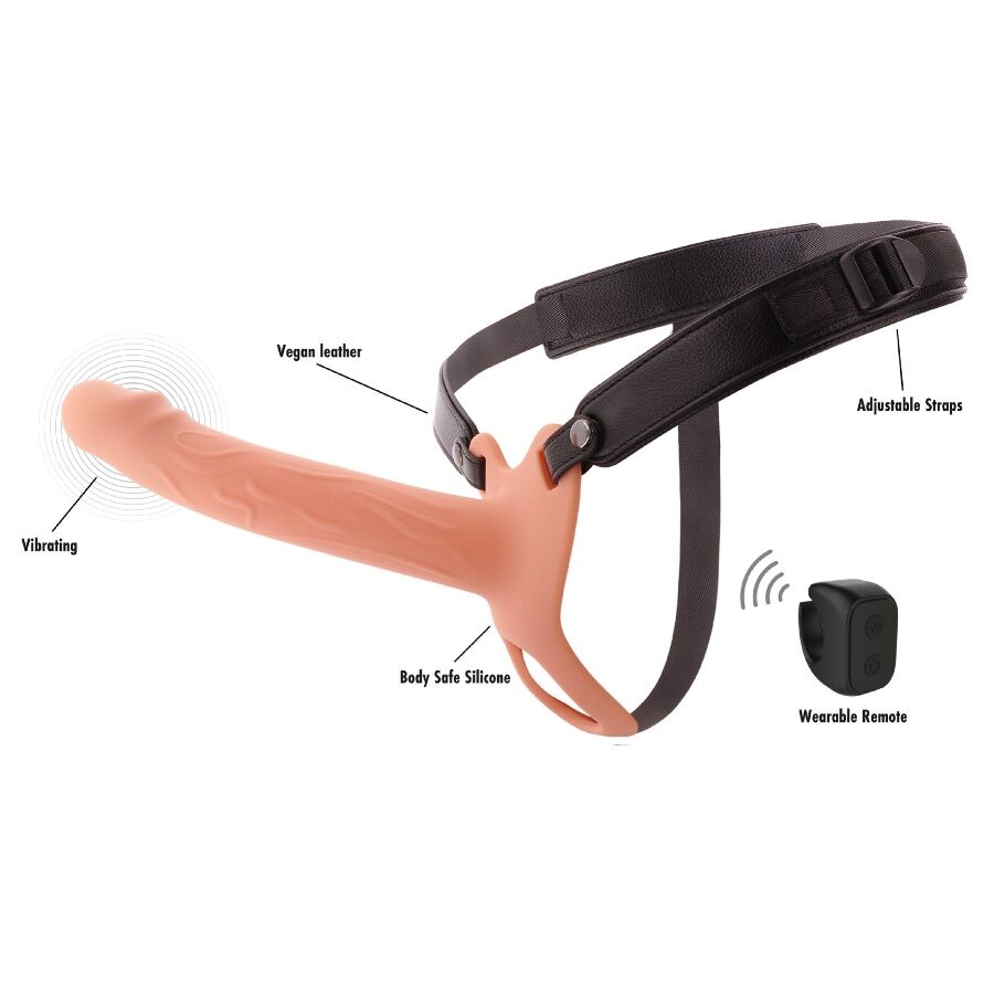 HIDDEN DESIRE - INFERNO STRAP-ON FUNDA PARA PENE CON VIBRACIÓN 20 CM - Imagen 4