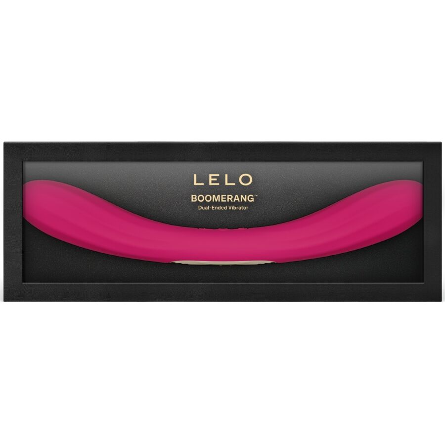 LELO - BOOMERANG VIBRATEUR À DOUBLE EXTRÉMITÉ CERISE – Image 3