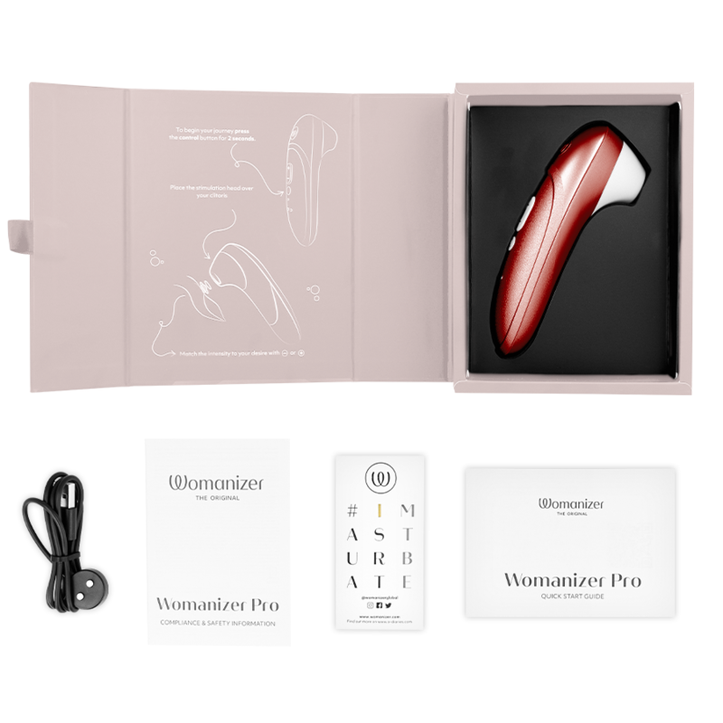 WOMANIZER - STIMULATEUR CLITORIAL VIBRANT PRO BORDEAUX – Image 6