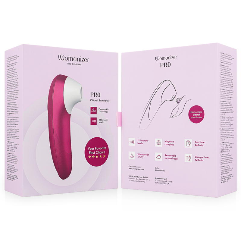 WOMANIZER - STIMULATEUR CLITORIAL VIBRANT PRO ROSE – Image 5