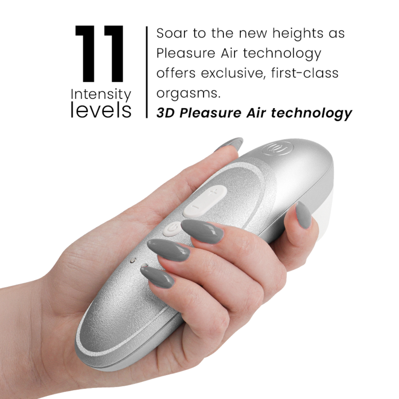 WOMANIZER - STIMULATEUR CLITORIAL VIBRANT PRO GRIS ARGENTÉ – Image 2
