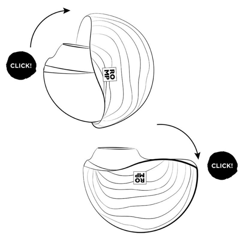 ROMP - ANTITUDE DE SUCCION CLITORIELLE ROTATIVE AVEC OUVERTURE ET FERMETURE ROTATIVES – Image 18