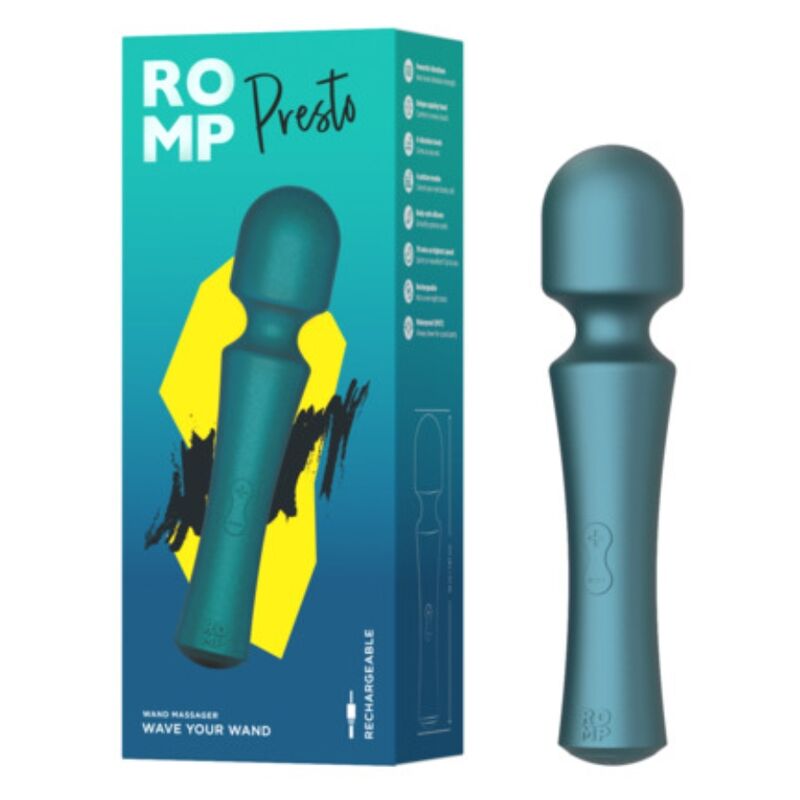 ROMP - PRESTO MINI VIBRATORE A BACCHETTA CON TESTINA FLESSIBILE VERDE - immagine 6