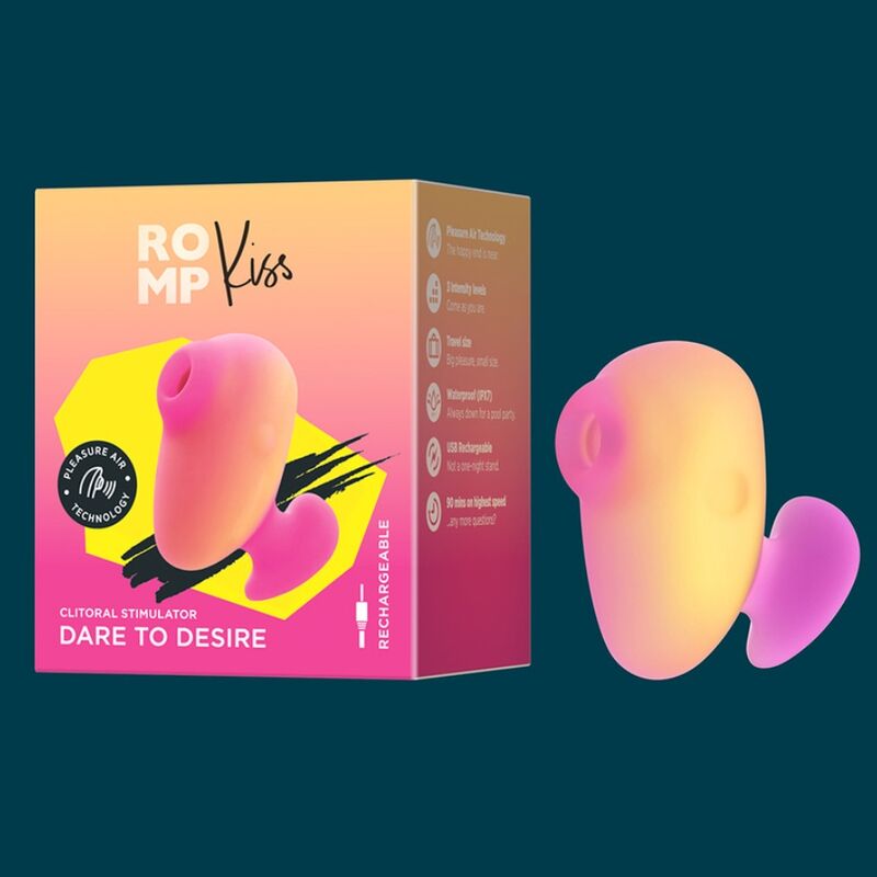 ROMP - KISS VIBRATEUR À DOIGTS RECHARGEABLE À SUCCION CLITORIALE – Image 12