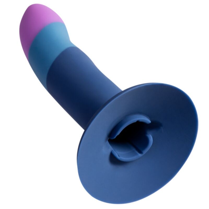 ROMP - DILDO IN SILICONE PICCOLO CON VENTOSA TRICOLORE 14 CM - immagine 6