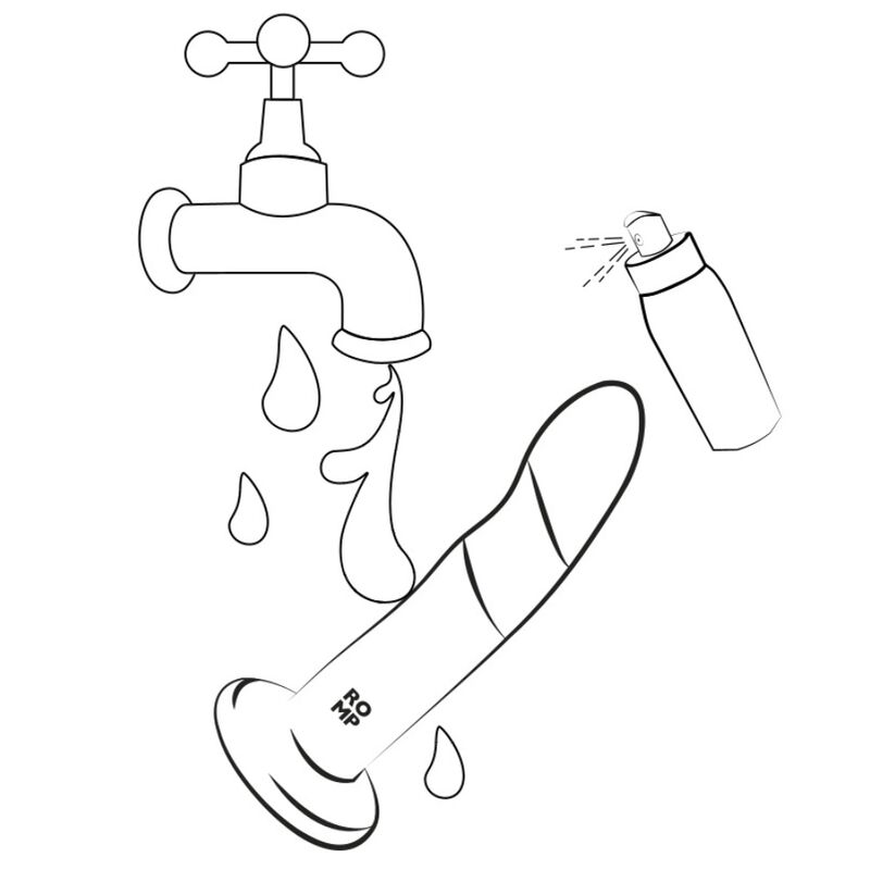 ROMP - DIZI DILDO IN SILICONE CON VENTOSA TRICOLORE 18 CM - immagine 6