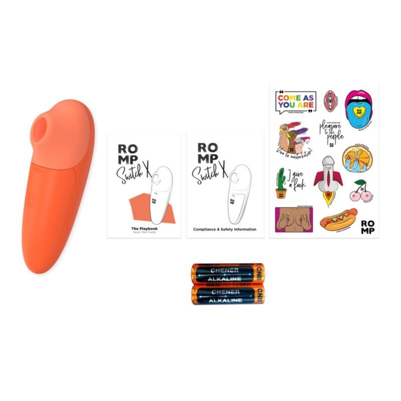 ROMP - SWITCH X STIMULATEUR CLITORIAL 6 NIVEAUX ORANGE – Image 5