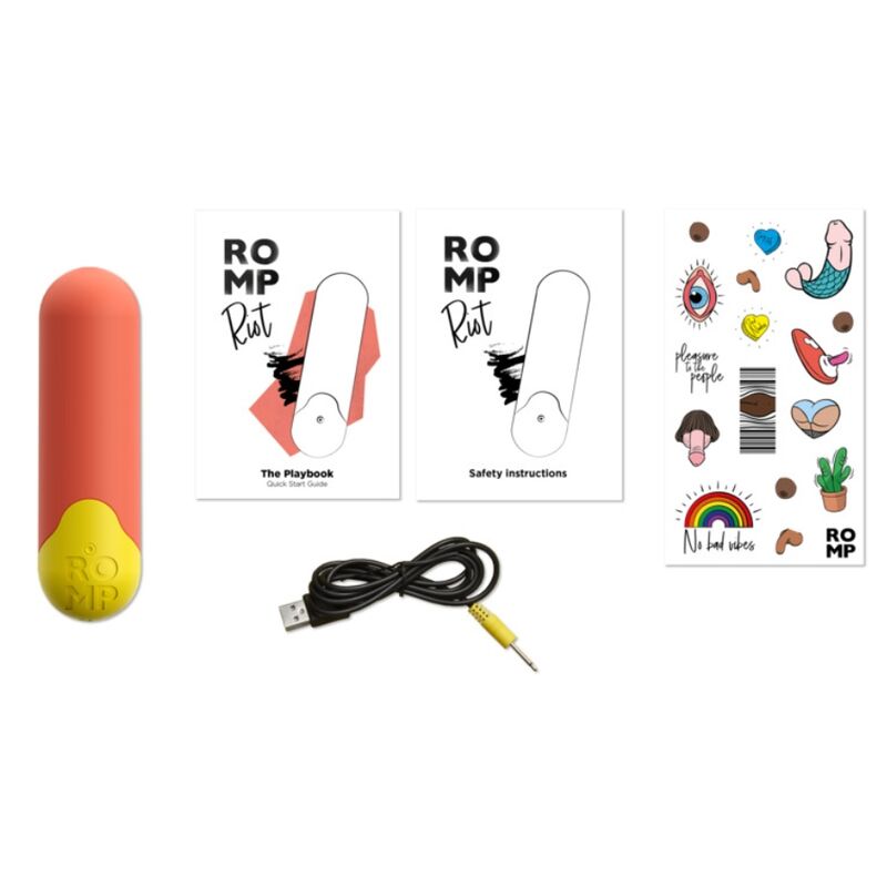 ROMP - RIOT MULTIFUNKTIONS-VIBRATIONSKUGEL ORANGE + GELB – Bild 11