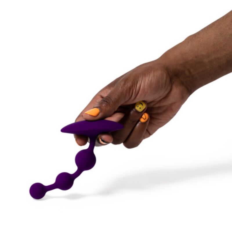 ROMP - AMP CONTAS ANAL DE SILICONE FLEXÍVEIS ROXAS 12,5 CM ROXAS - Image 5