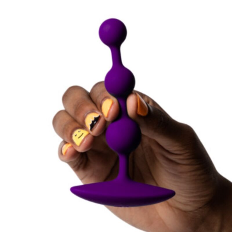 ROMP - AMP CONTAS ANAL DE SILICONE FLEXÍVEIS ROXAS 12,5 CM ROXAS - Image 11