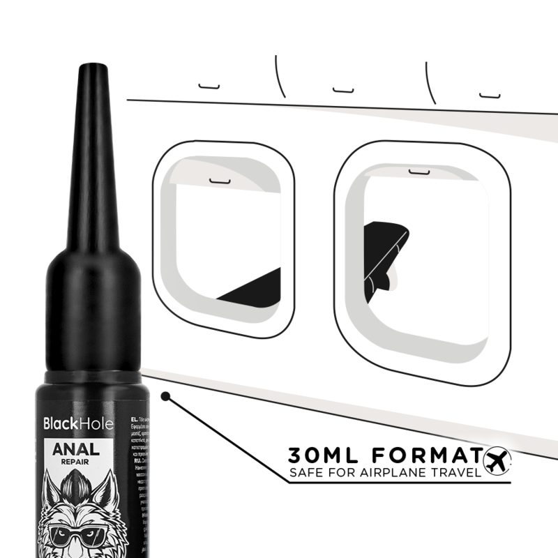 BLACK HOLE - APLICADOR DE LUBRICANTE ANAL TALLA S 30 ML - Imagen 5