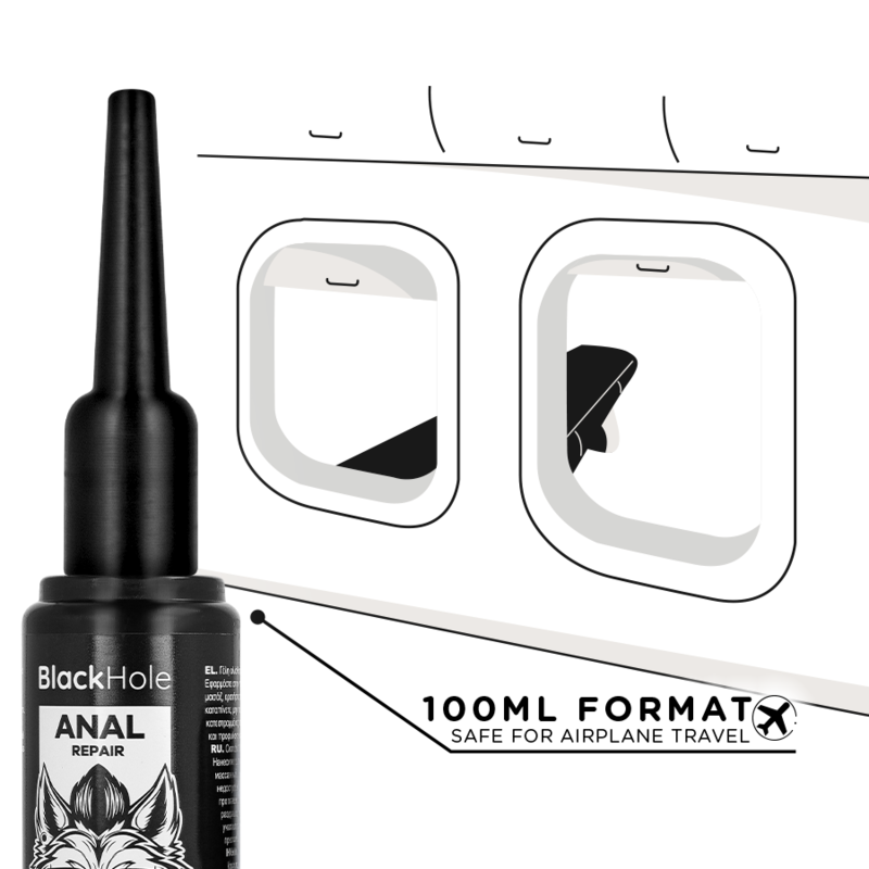 BLACK HOLE - APLICADOR DE LUBRICANTE ANAL TALLA L 100 ML - Imagen 7