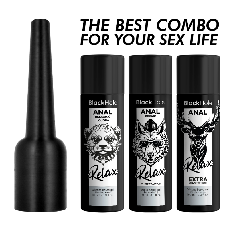 BLACK HOLE - APLICADOR DE LUBRICANTE ANAL TALLA L 100 ML - Imagen 2