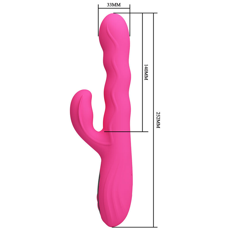 PRETTY LOVE - VIBRATEUR LAPIN MULTIFONCTION WINTERS AVEC AFFICHAGE LED ROSE – Image 4