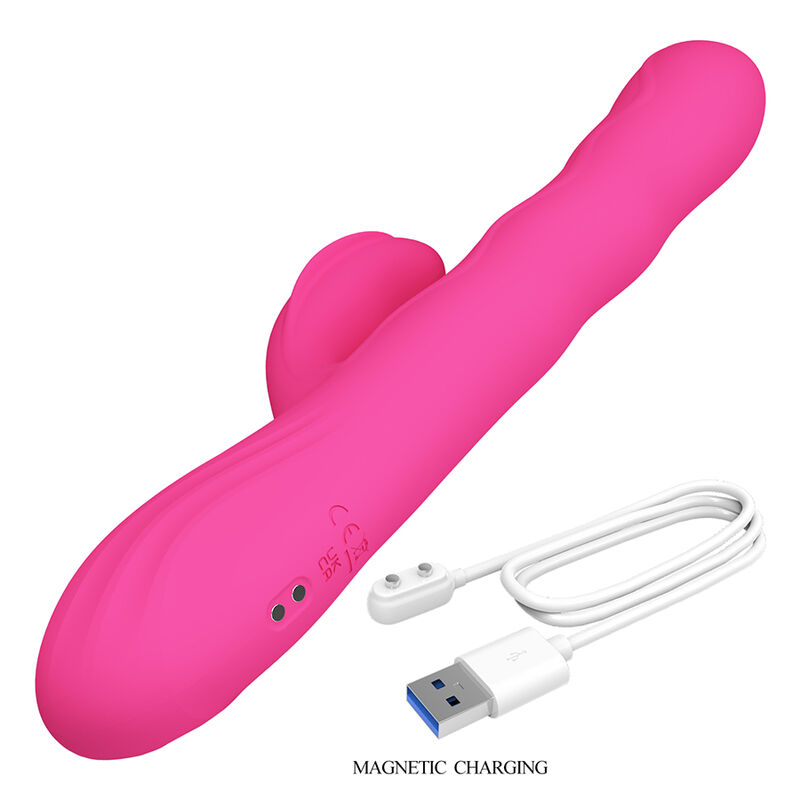 PRETTY LOVE - VIBRATEUR LAPIN MULTIFONCTION WINTERS AVEC AFFICHAGE LED ROSE – Image 8