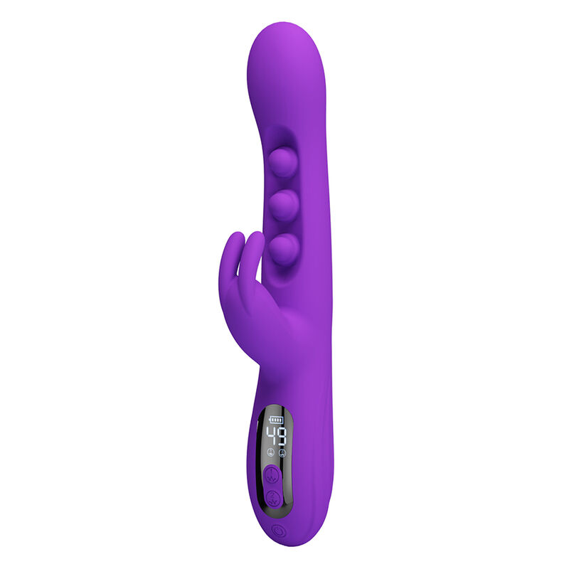 PRETTY LOVE - VIBRATEUR LAPIN SABIEN AVEC STIMULATION PAR TAPOTEMENTS ET LED VIOLETTE – Image 5