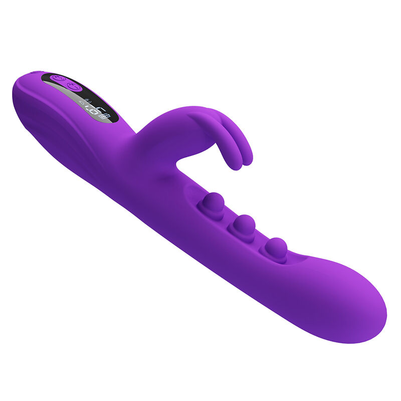 PRETTY LOVE - VIBRATEUR LAPIN SABIEN AVEC STIMULATION PAR TAPOTEMENTS ET LED VIOLETTE – Image 3