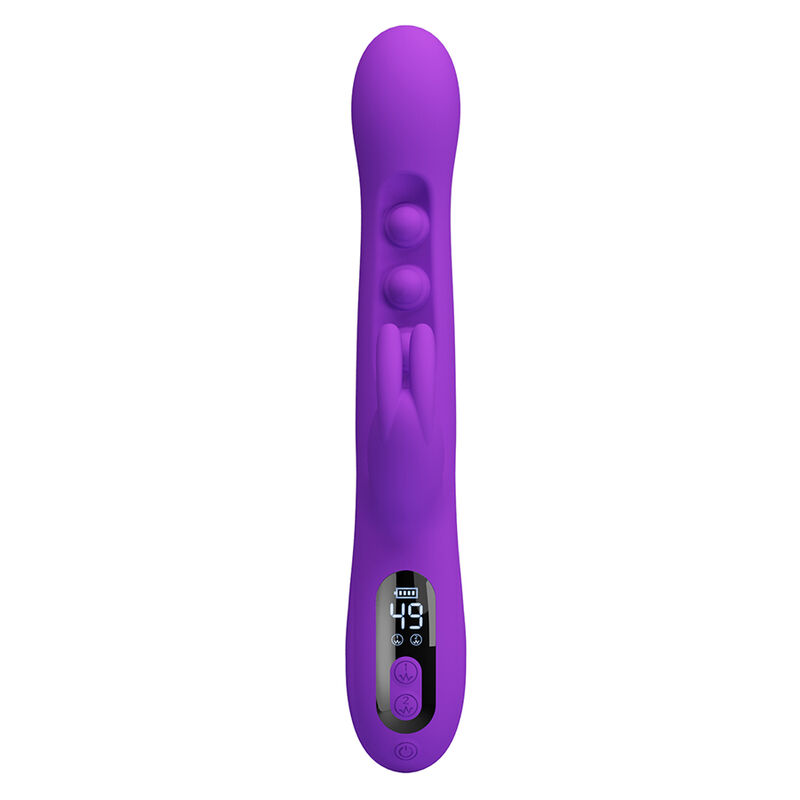 PRETTY LOVE - VIBRATEUR LAPIN SABIEN AVEC STIMULATION PAR TAPOTEMENTS ET LED VIOLETTE – Image 6