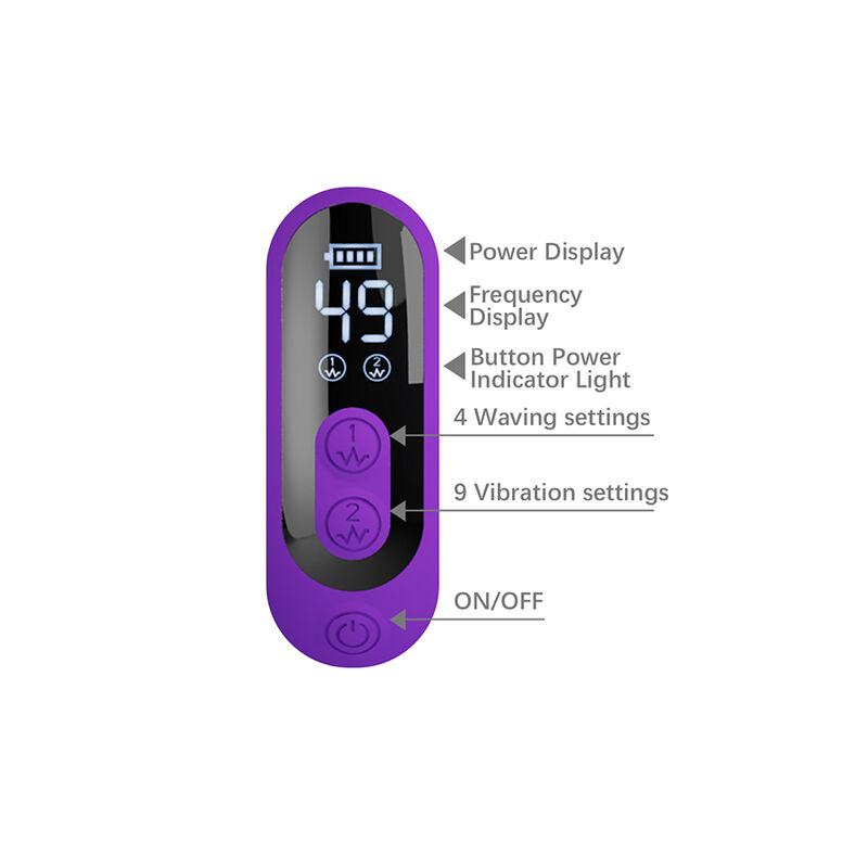 PRETTY LOVE - VIBRATEUR LAPIN SABIEN AVEC STIMULATION PAR TAPOTEMENTS ET LED VIOLETTE – Image 8