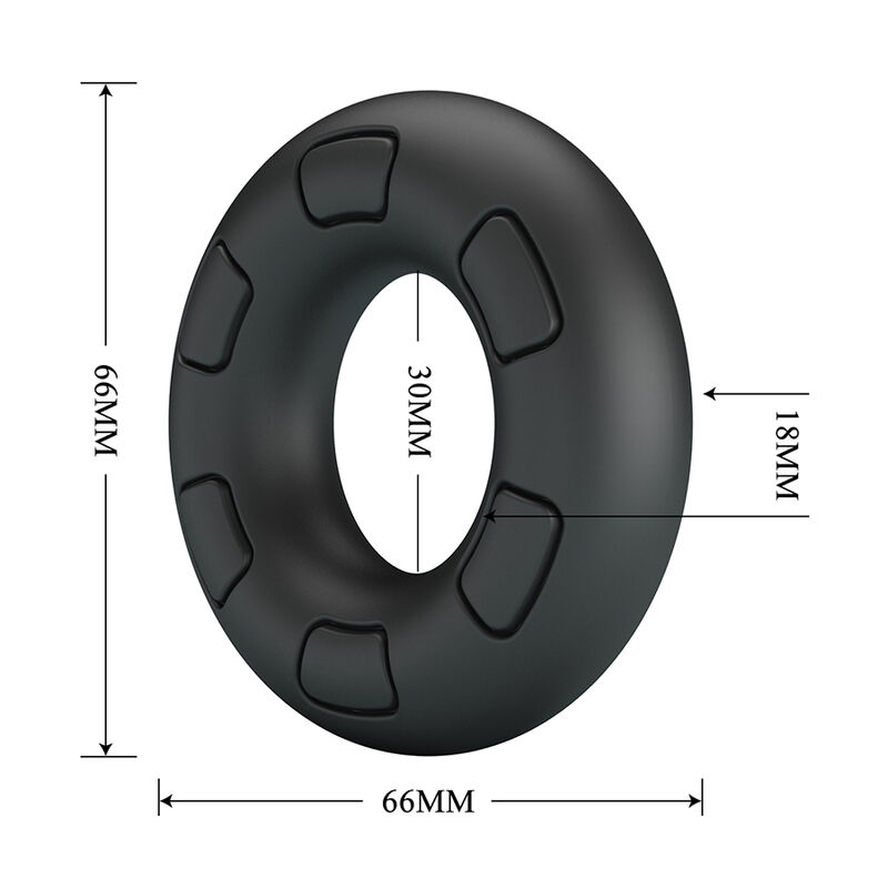 CRAZY BULL - ANNEAU PÉNAL EN SILICONE SUPER DOUX BERTRAM NOIR – Image 7
