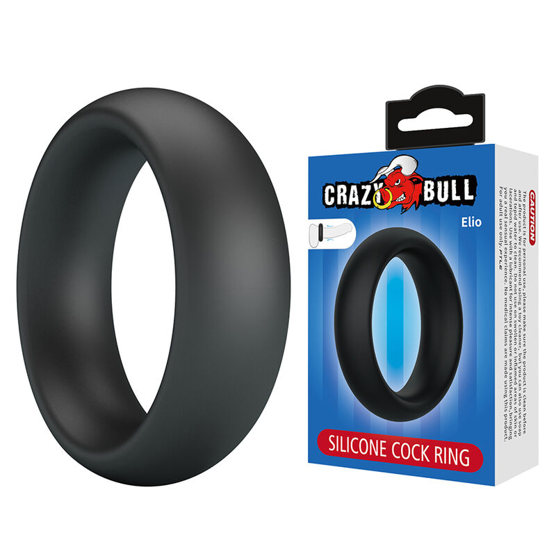 CRAZY BULL - ELIO ANILLO PARA PENE SILICONA NEGRO - Imagen 7