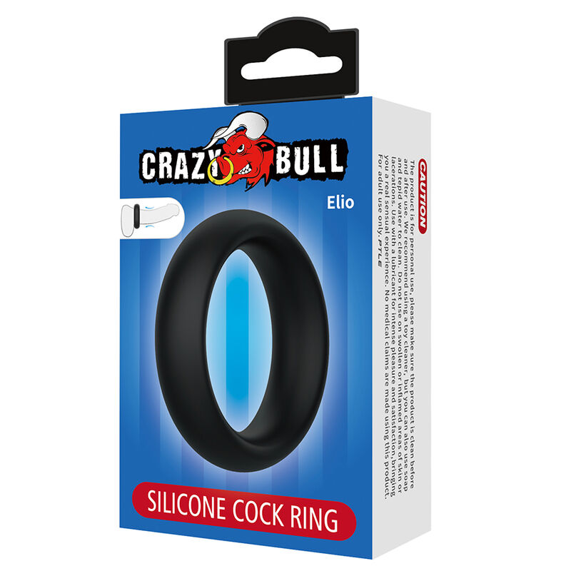 CRAZY BULL - ELIO ANILLO PARA PENE SILICONA NEGRO - Imagen 6