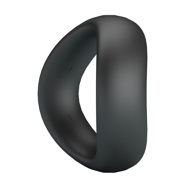CRAZY BULL - VALEN ANILLO PARA PENE ERGONÓMICO SILICONA NEGRO - Imagen 3