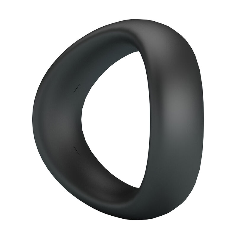 CRAZY BULL - VALEN ANILLO PARA PENE ERGONÓMICO SILICONA NEGRO - Imagen 4