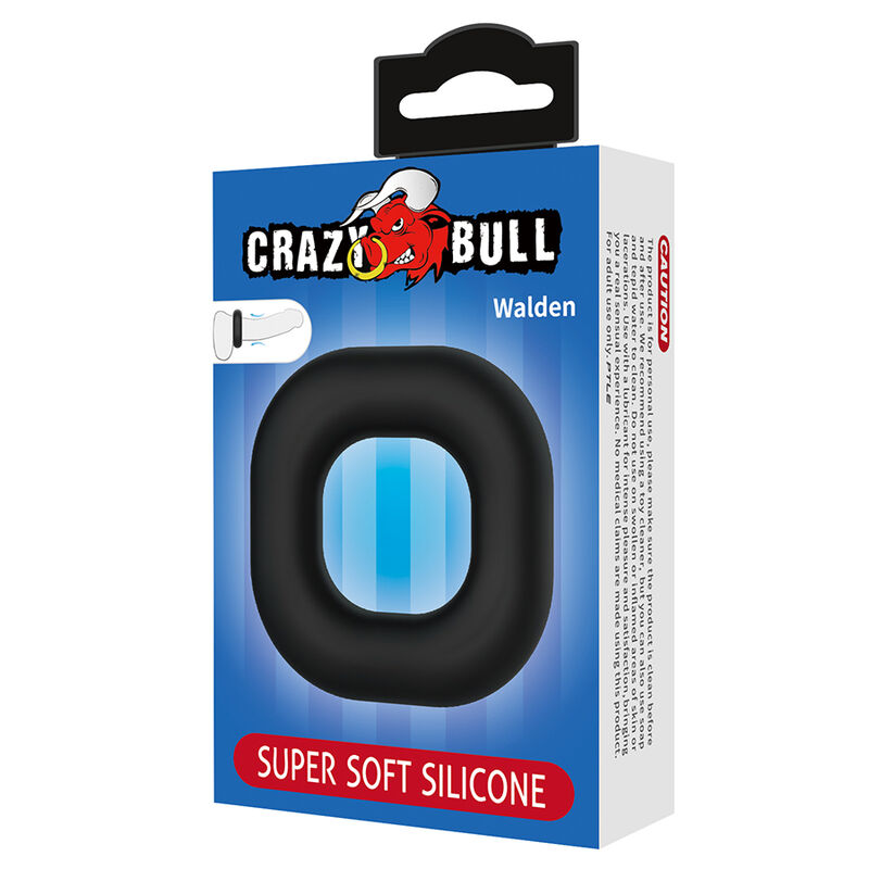 CRAZY BULL - WALDEN ANNEAU PÉNAL EN SILICONE SUPER DOUX NOIR – Image 3