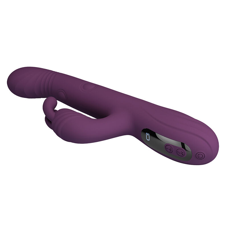 PRETTY LOVE - DEE VIBRATEUR LAPIN MULTIFONCTION OSCILLANT ET À PERCUSSION VIOLET – Image 7