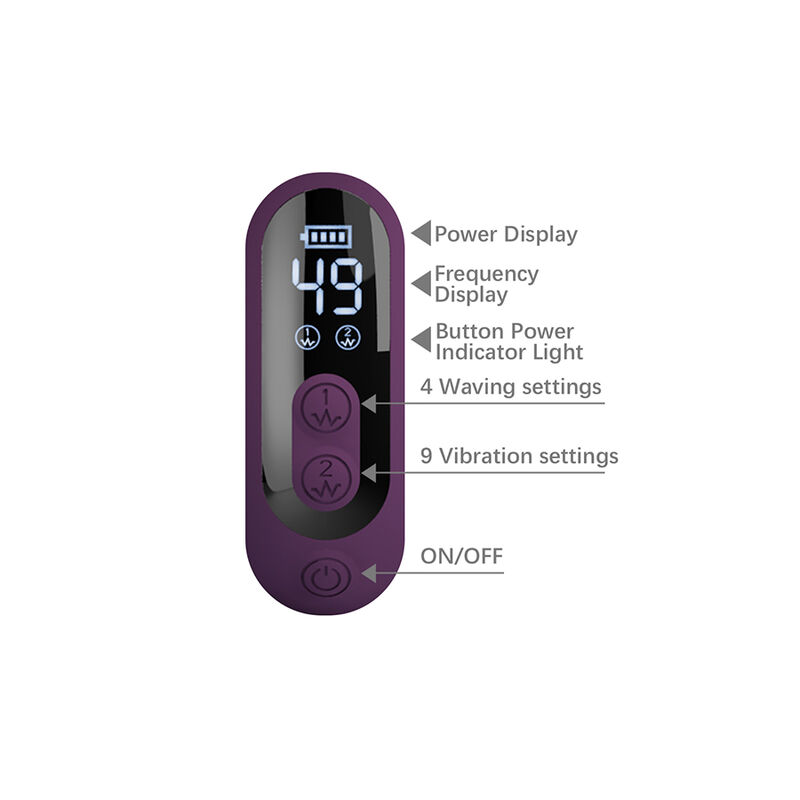 PRETTY LOVE - DEE VIBRATEUR LAPIN MULTIFONCTION OSCILLANT ET À PERCUSSION VIOLET – Image 8