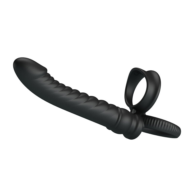 PRETTY LOVE - MERRITT VIBRADOR ANAL CON ANILLO Y VIBRACIÓN NEGRO - Imagen 8