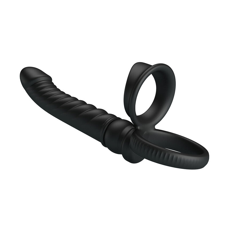 PRETTY LOVE - MERRITT VIBRADOR ANAL CON ANILLO Y VIBRACIÓN NEGRO - Imagen 3