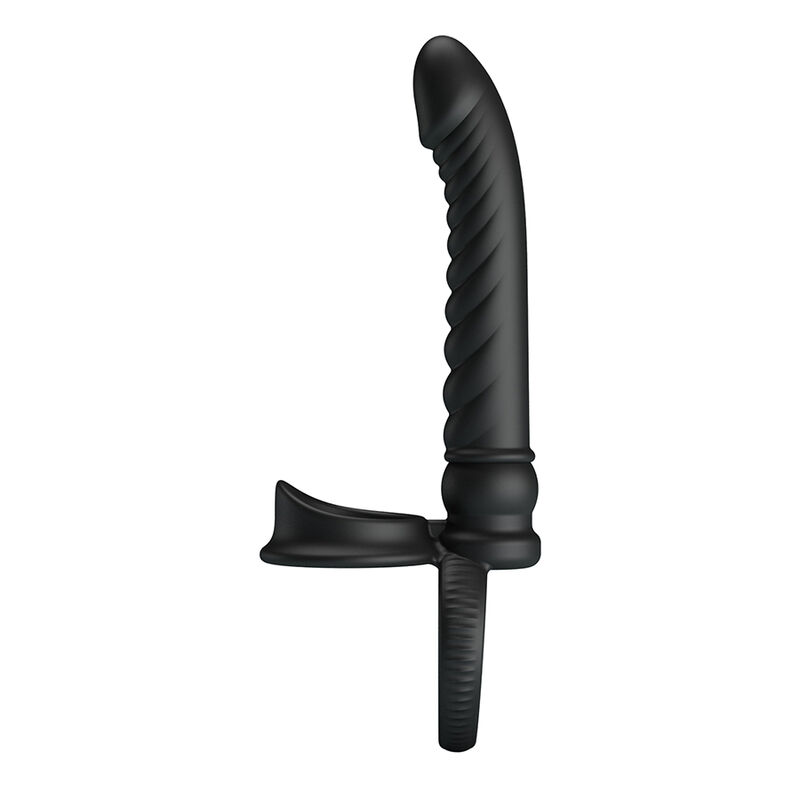 PRETTY LOVE - MERRITT VIBRADOR ANAL CON ANILLO Y VIBRACIÓN NEGRO - Imagen 9