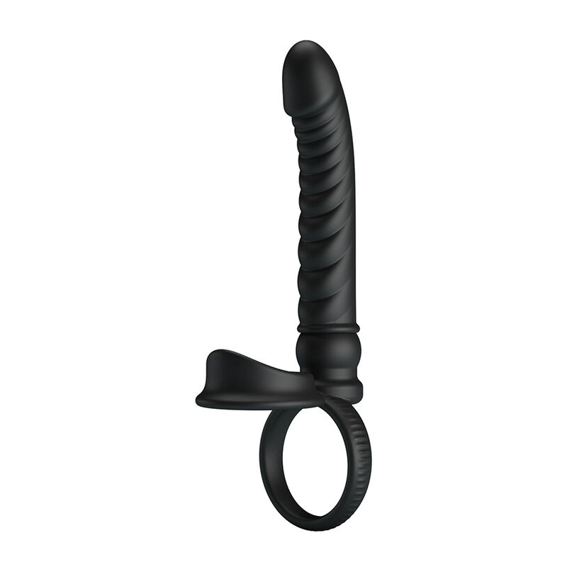 PRETTY LOVE - MERRITT VIBRADOR ANAL CON ANILLO Y VIBRACIÓN NEGRO - Imagen 7