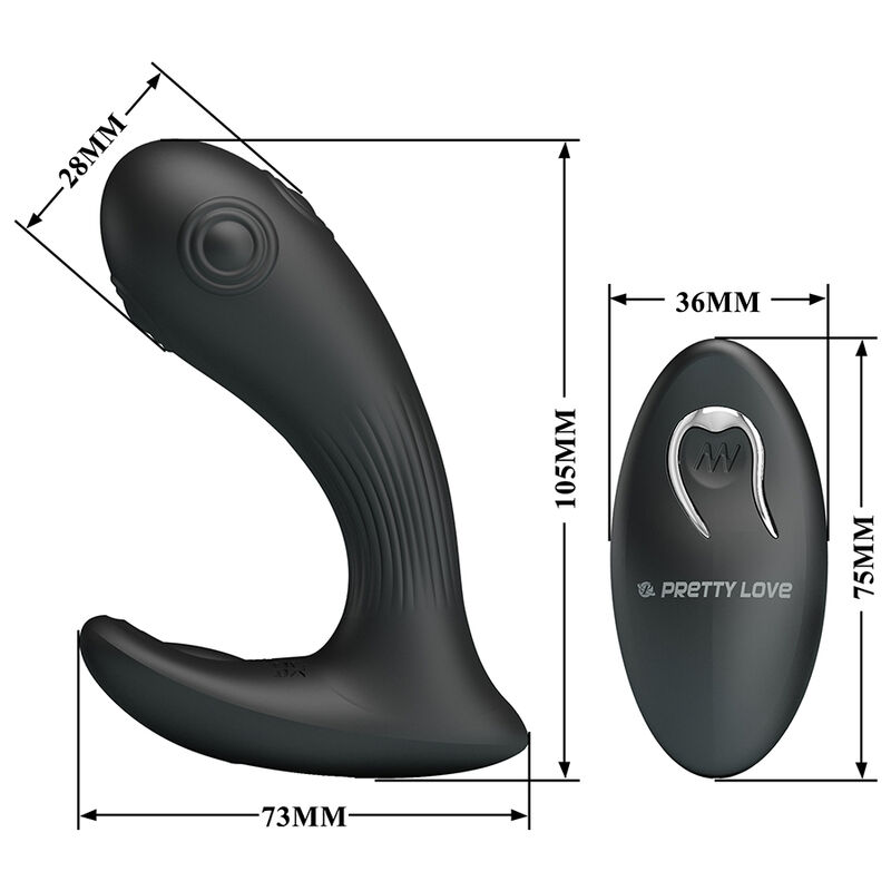 PRETTY LOVE - MIRABELLE VIBRADOR PROSTÁTICO CON CONTROL REMOTO - Imagen 5