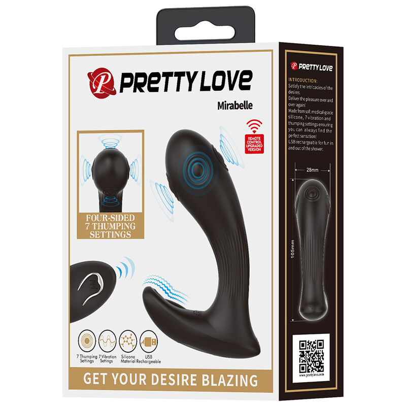 PRETTY LOVE - MIRABELLE VIBRADOR PROSTÁTICO CON CONTROL REMOTO - Imagen 8