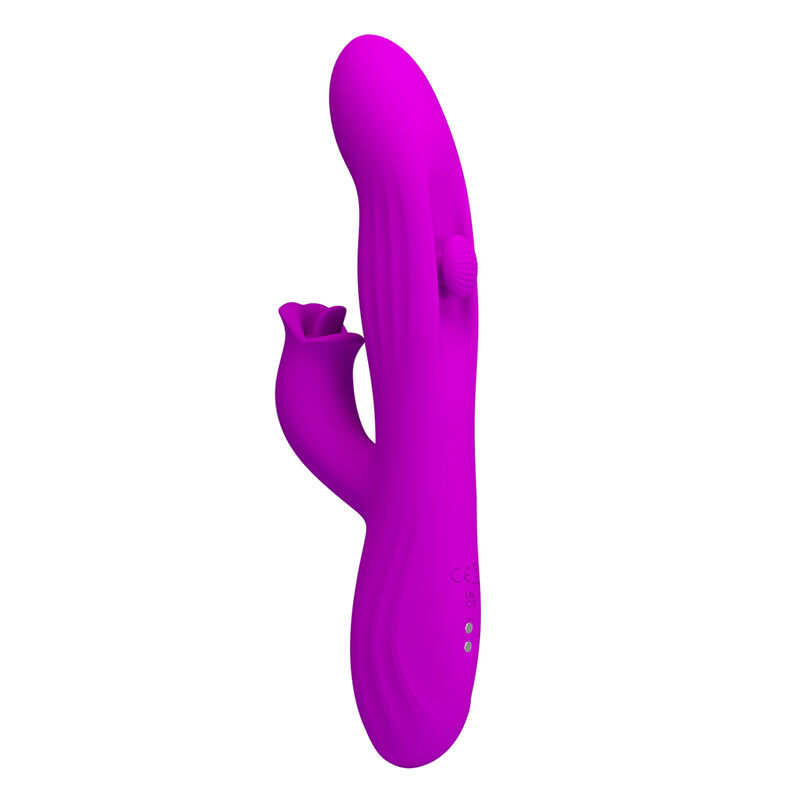 PRETTY LOVE - VIBRATEUR OSCILLANT LAPIN YALANDA AVEC AFFICHAGE LED VIOLET – Image 2