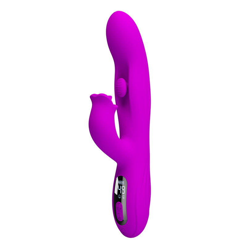 PRETTY LOVE - VIBRATEUR OSCILLANT LAPIN YALANDA AVEC AFFICHAGE LED VIOLET – Image 10