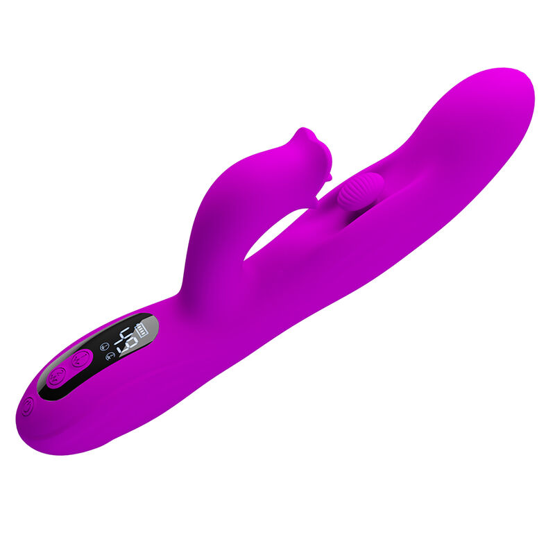 PRETTY LOVE - VIBRATEUR OSCILLANT LAPIN YALANDA AVEC AFFICHAGE LED VIOLET – Image 11