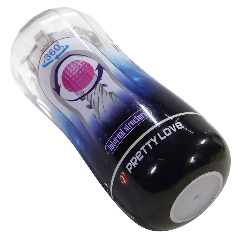 PRETTY LOVE - COPO DE MASTURBAÇÃO TEXTURIZADO 360º TRANSPARENTE - Image 7