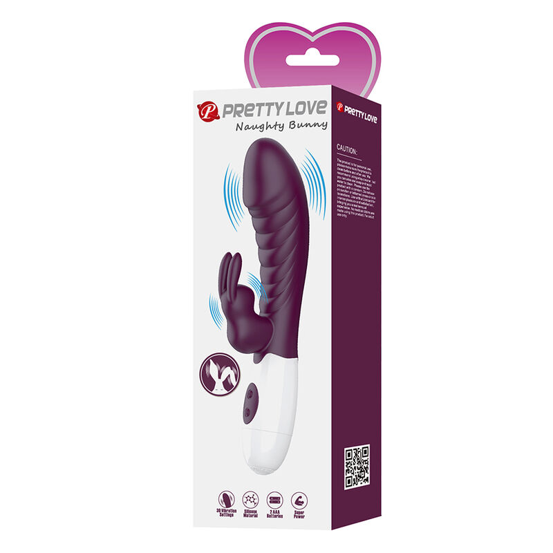 PRETTY LOVE - VIBRATEUR LAPIN NAUGHTY BUNNY 30 FONCTIONS VIOLET – Image 5