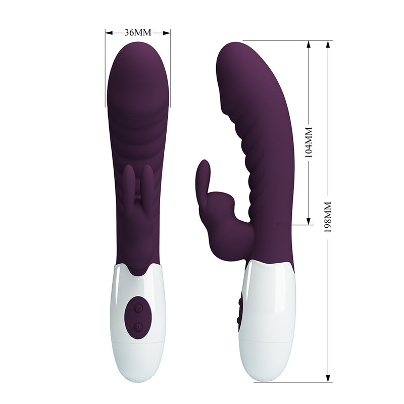 PRETTY LOVE - VIBRATEUR LAPIN NAUGHTY BUNNY 30 FONCTIONS VIOLET – Image 2