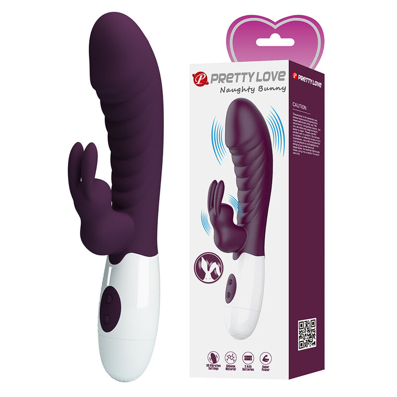 PRETTY LOVE - VIBRATEUR LAPIN NAUGHTY BUNNY 30 FONCTIONS VIOLET – Image 11