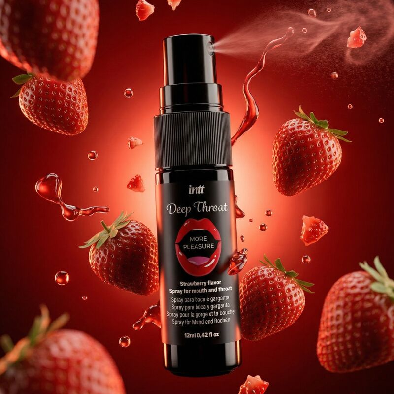 INTT - SPRAY ORAL POUR PLUS DE PLAISIR ET DE GORGE PROFONDE, SAVEUR FRAISE – Image 2