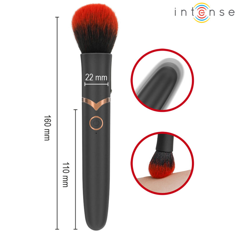 INTENSE - EMILIA VIBRADOR BROCHA 10 VIBRACIONES 16 CM - Imagen 5