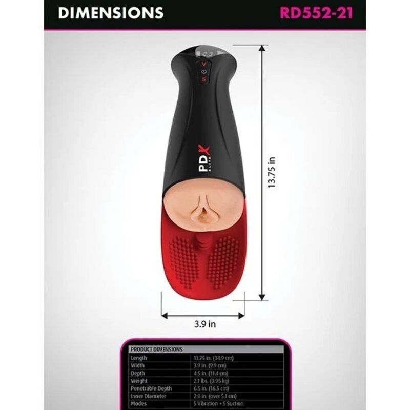 PDX ELITE - FUCK-O-MATIC PRO XL MASTURBADOR AUTOMÁTICO 42 CM - Image 6