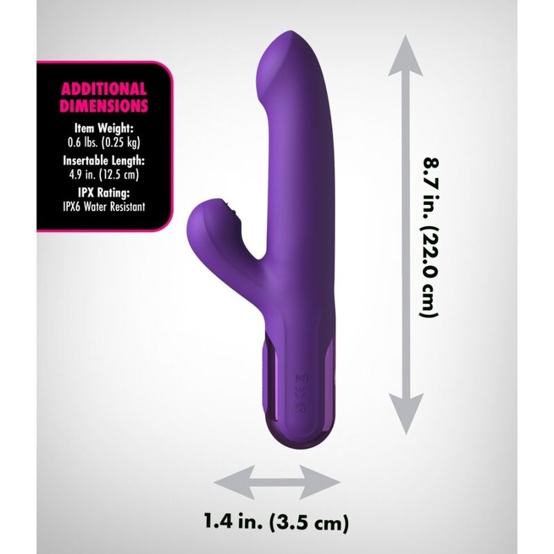 FANTASY FOR HER- VIBRATEUR SUPER SONIX THRUSTER LAPIN VIOLET – Image 3