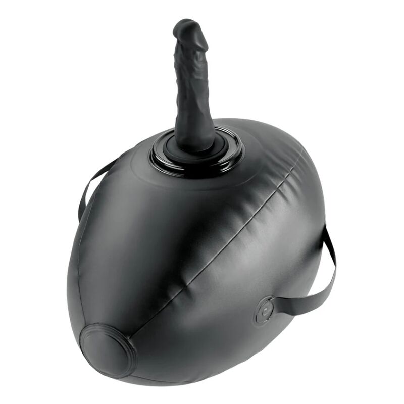 FETISH FANTASY SERIES - AUFBLASBARER LIEBESBALL MIT DILDO, SCHWARZ, 41,9 CM – Bild 3