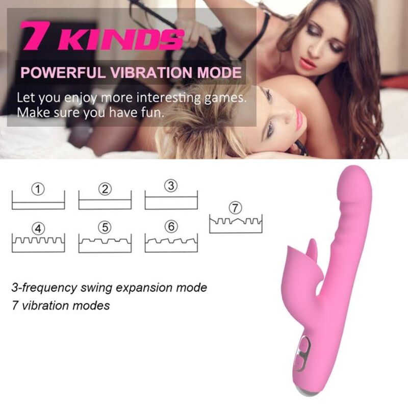 NALONE - T-MAY VIBRATEUR LAPIN MAGIC STICK ROSE – Image 11